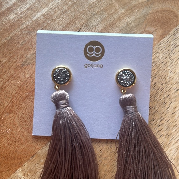 Gorjana NWT Astoria Druzy Tassel Earrings ✨ - Picture 5 of 5
